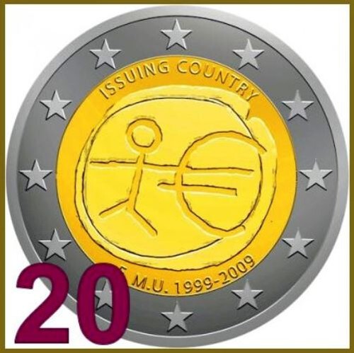 Lotto pezzi euro - 20, 2