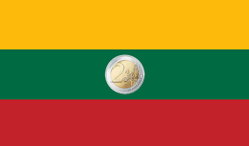 Lituania литва euro unc - lituania,